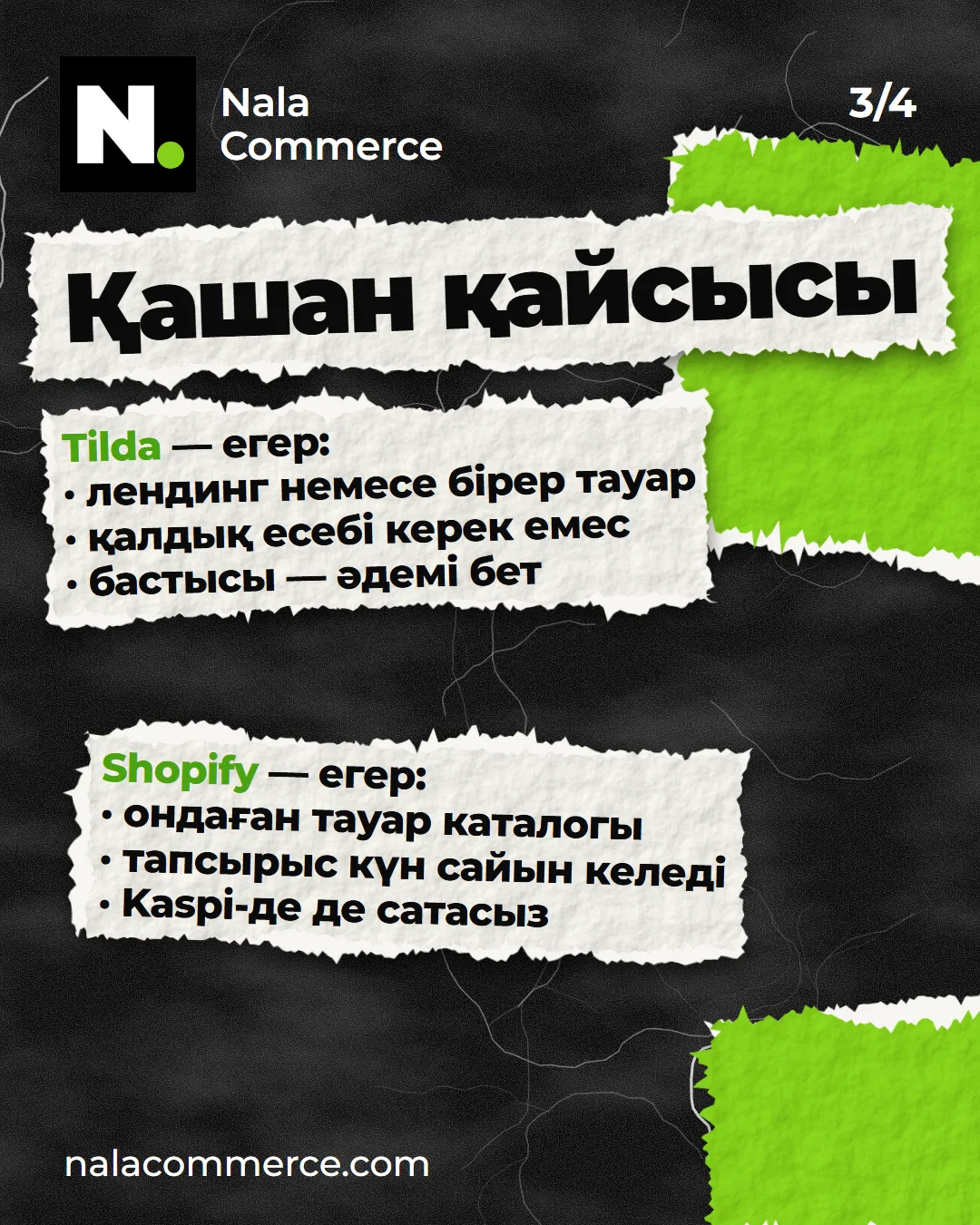 Tilda-ны қашан, Shopify-ды қашан таңдау керек