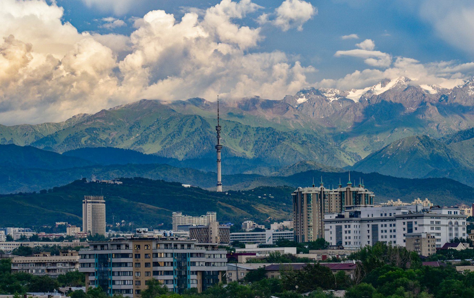Панорама города в Казахстане